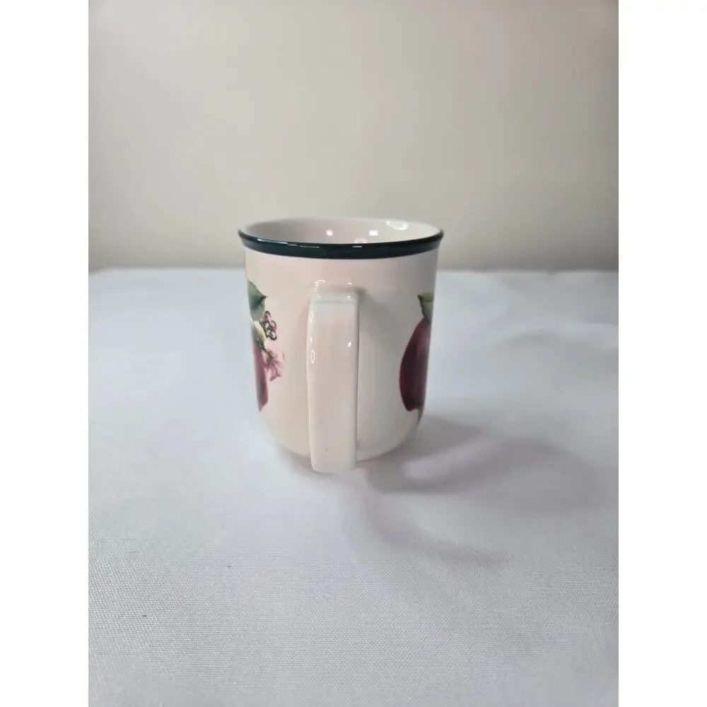 Casuals by China Pearl Apple Stoneware Mug Vintage